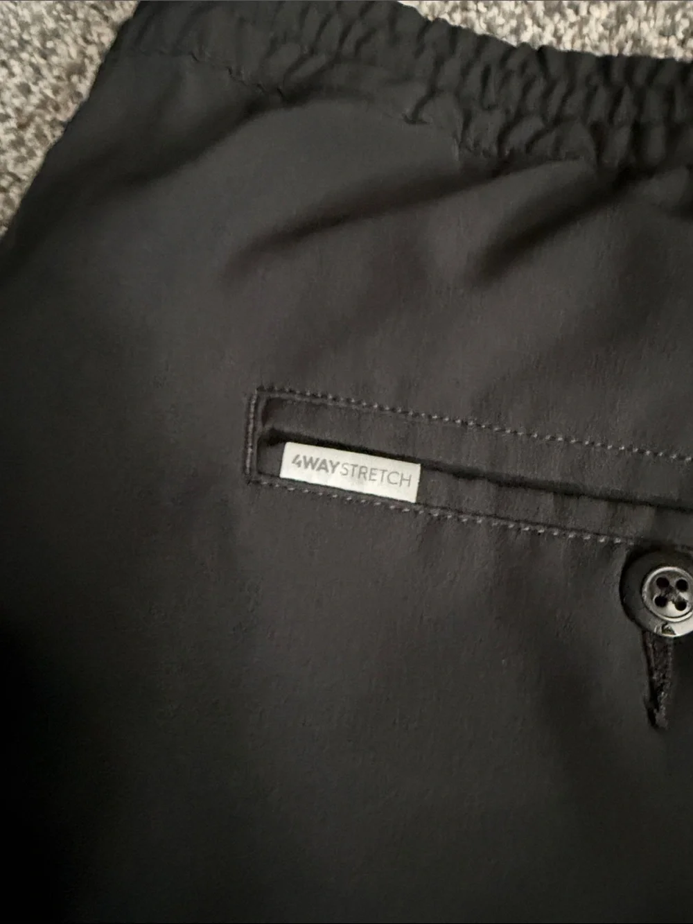 Quiksilver Men's Black Swim Trunks with Drawstring